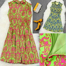 时尚之选 无袖翻领提花裙——外贸精品女装，源头直销的一件代发优势